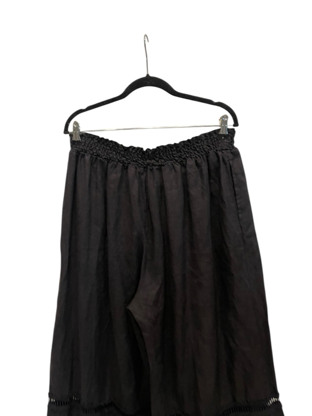 Johnny Was crop lace cotton black pants Size:XL - Picture 2 of 11